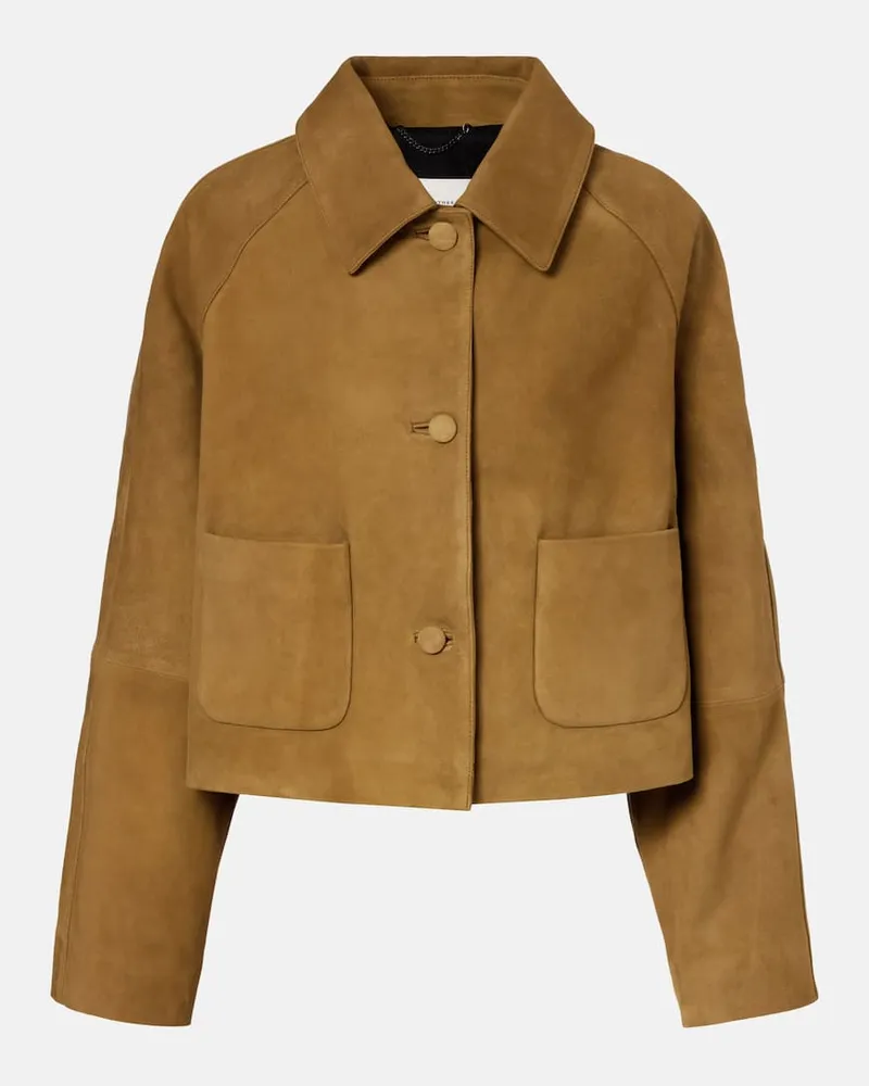 Dorothee Schumacher Giacca Soft Touch in suede Marrone