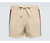 Shorts con ricamo GG