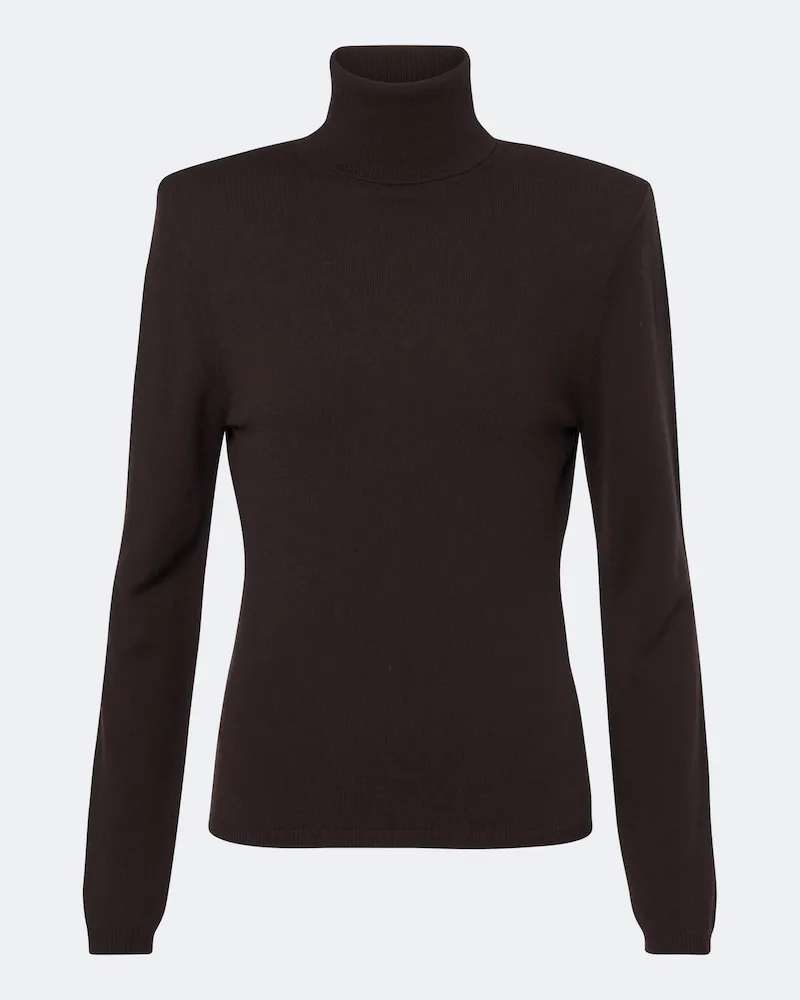 Jardin des Orangers Pullover in cashmere a collo alto Marrone