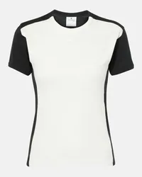 Courrèges Courrèges T-shirt in jersey di cotone Bianco