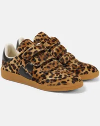 Isabel Marant Sneakers Beth in cavallino stampato Marrone