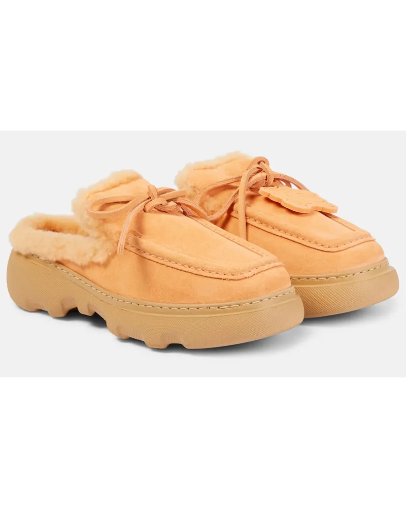 Burberry Mules Stony in suede Rosa