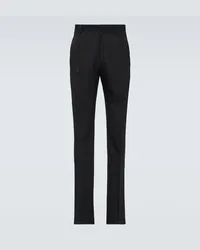 Lanvin Pantaloni regular in lana Nero