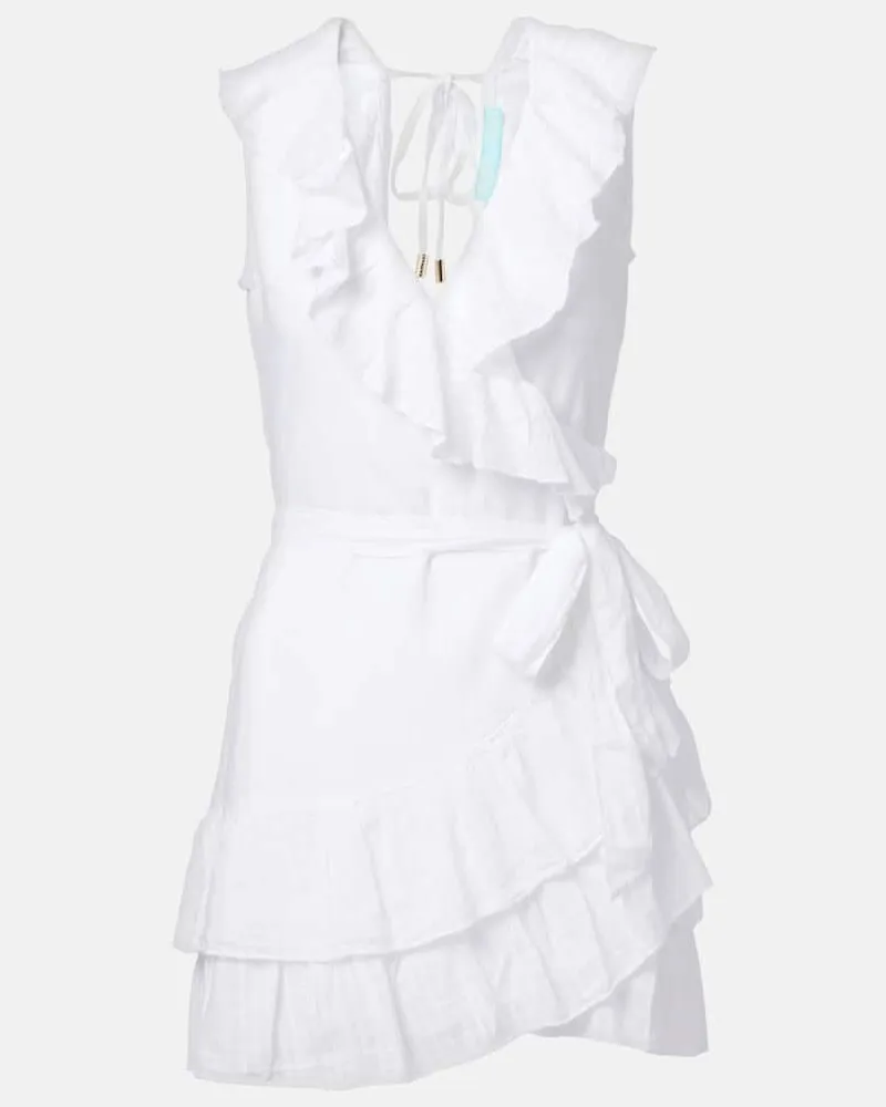 Melissa Odabash Abito corto Molly in cotone Bianco