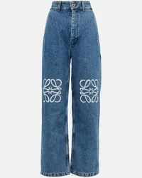 Loewe Jeans a gamba larga Anagram Blu