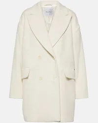 Max Mara Cappotto Meana in lana e cashmere Bianco