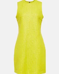 Bottega Veneta Miniabito in pelle Intrecciato Giallo