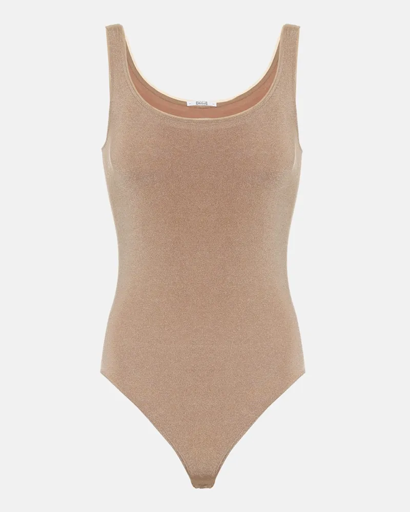 Wolford Body Jamaica in jersey Marrone