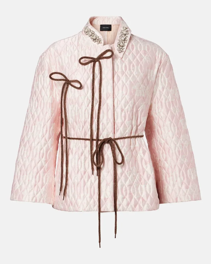 Simone Rocha Giacca trapuntata Rosa
