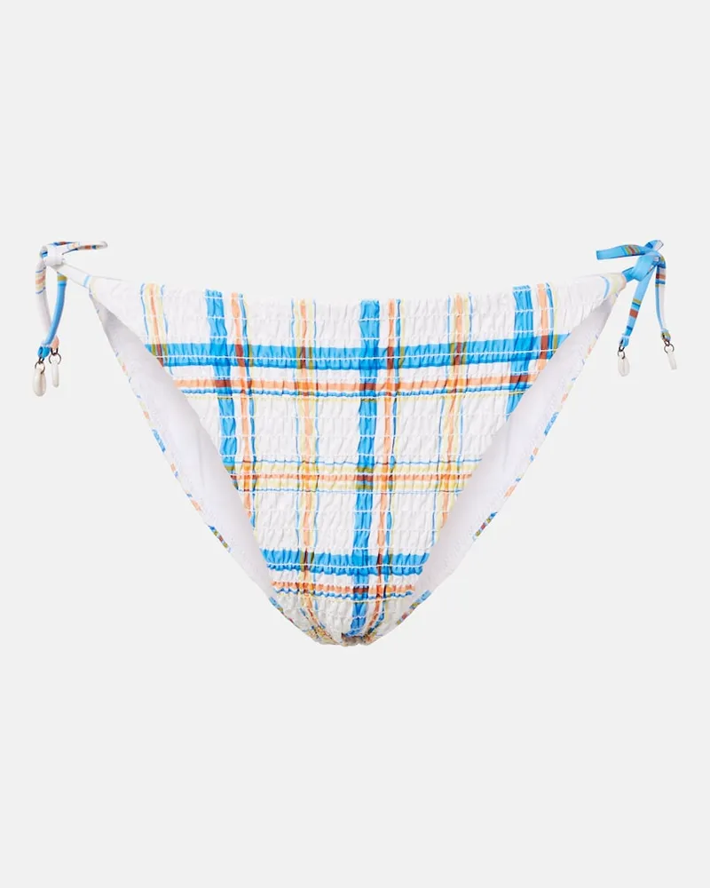 Ralph Lauren Slip bikini a quadri Bianco