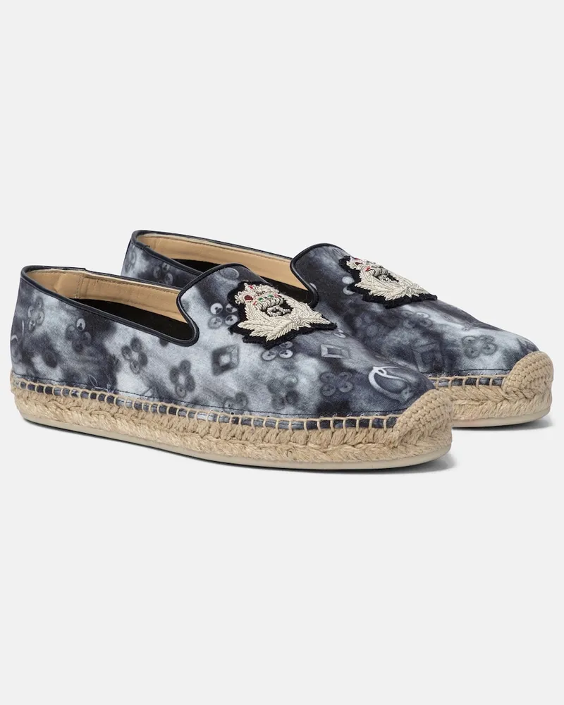 Christian Louboutin Espadrillas Nanou Orlato in denim Blu