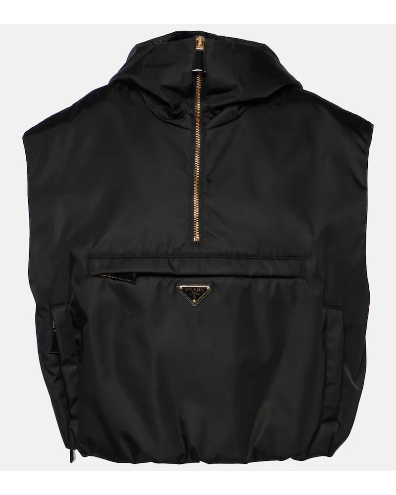 Prada Gilet imbottito in Re-Nylon Nero