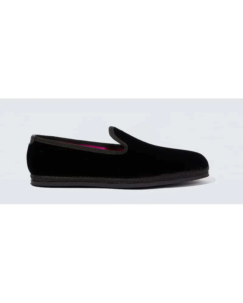 Tom Ford Mocassini Neal in velluto Nero
