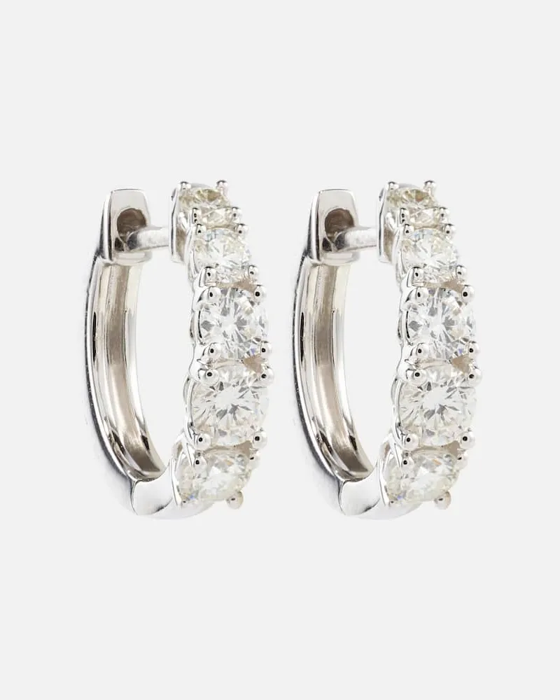 ANITA KO Orecchini in oro 18kt con diamanti graduati Argento