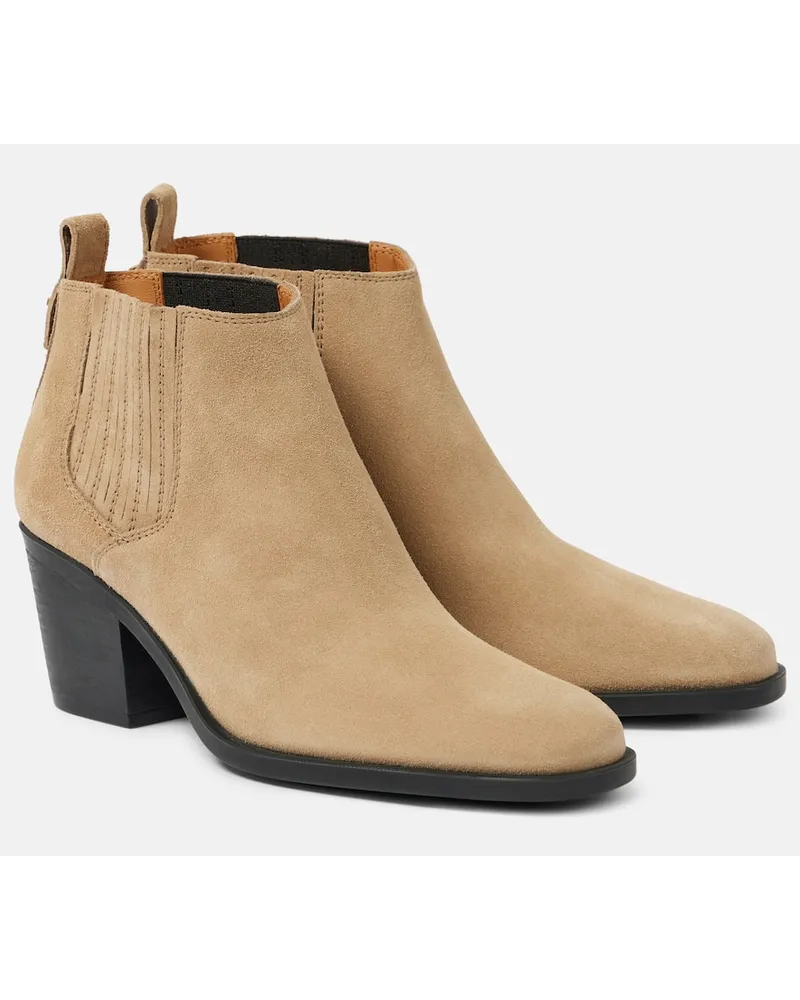 TOD'S Stivaletti in suede Beige