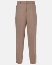 Totême Pantaloni regular a vita bassa Beige