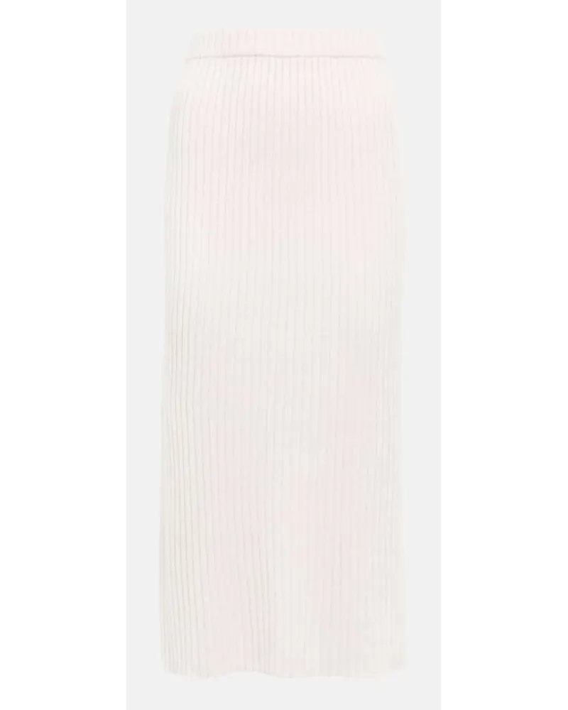 Jardin des Orangers Gonna in cashmere a coste Beige