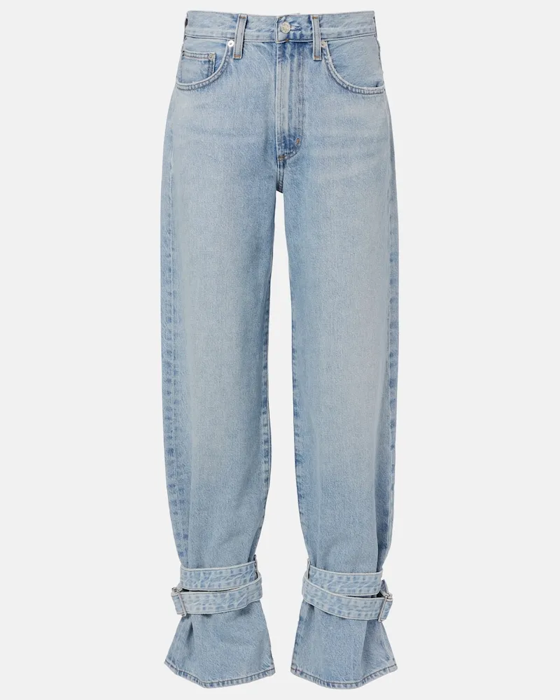 AGOLDE Jeans regular Cinched Hem Blu