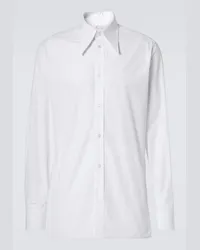 Maison Margiela Camicia in popeline di cotone Bianco