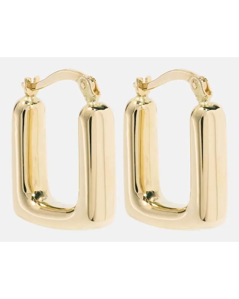 Stone & Strand Orecchini a cerchio Squared Off in oro 14kt Oro