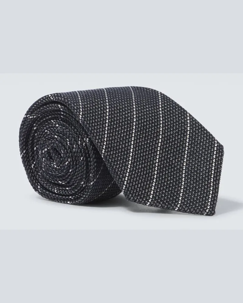 Canali Cravatta in seta Grigio