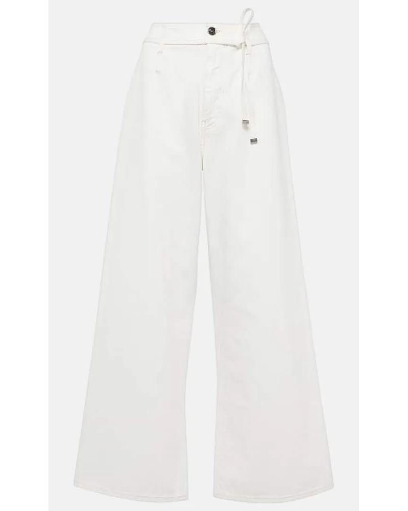 Etro Jeans a gamba larga e vita alta Bianco