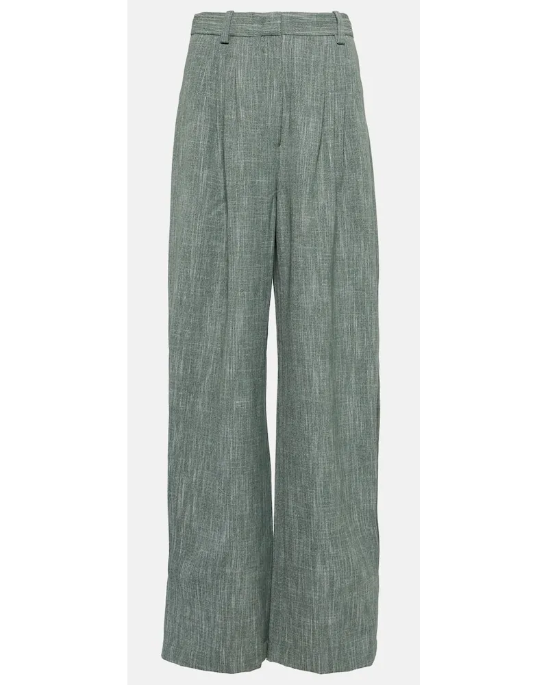 Co Pantaloni a gamba larga in misto lana Verde