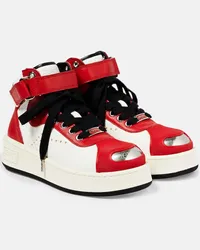 Kenzo Sneakers Hoops in pelle Rosso