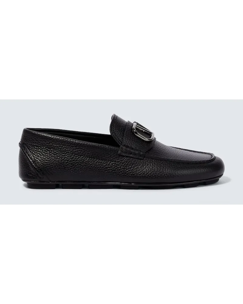 Valentino Garavani Mocassini VLogo Signature in pelle Nero