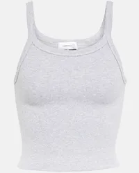 WARDROBE.NYC x Hailey Bieber - Tank top in misto cotone Grigio