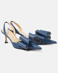 Mach & Mach Pumps slingback Le Cadeau 65 in denim Blu