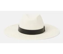 Cappello Panama con pelle