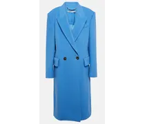 Stella McCartney Cappotto doppiopetto in lana Blu