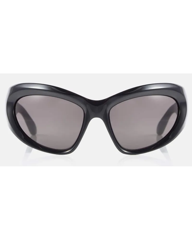 Balenciaga Occhiali da sole Wrap Nero