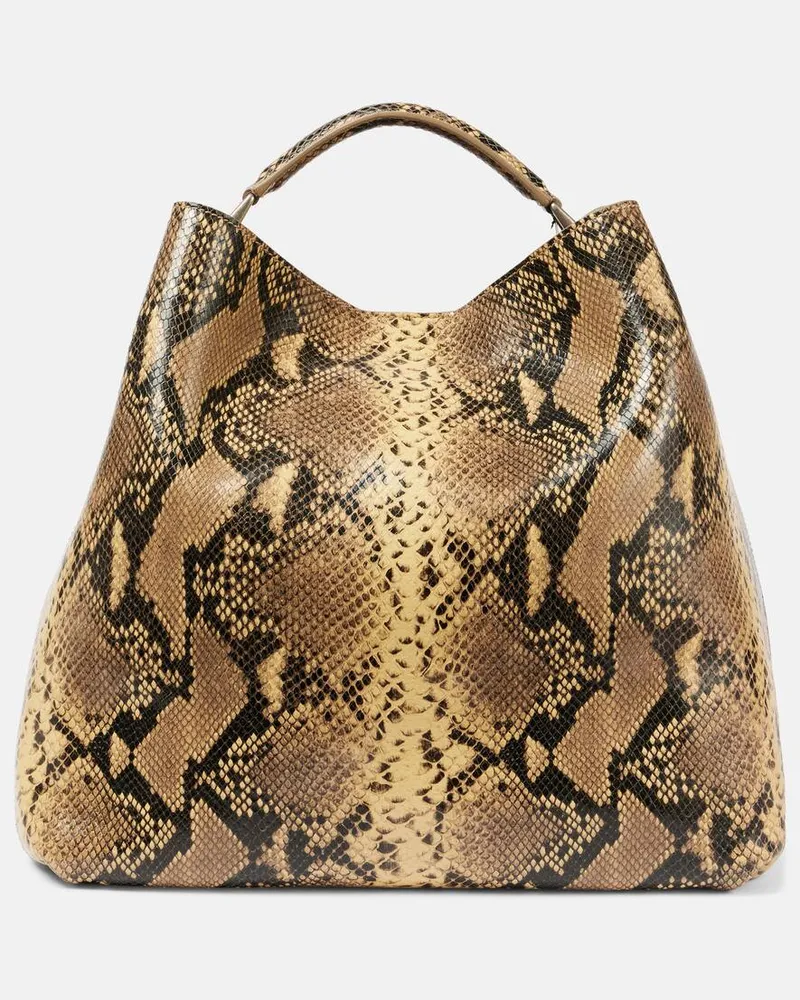 Dries van Noten Borsa a spalla in pelle Beige