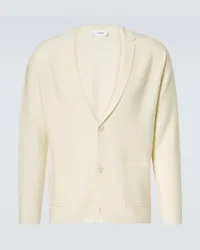 LARDINI Blazer in lana, seta e cashmere Bianco