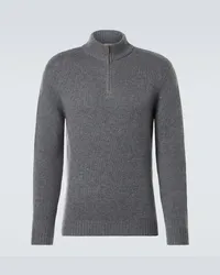 Le Kasha 1918 Pullover in cashmere con zip Grigio