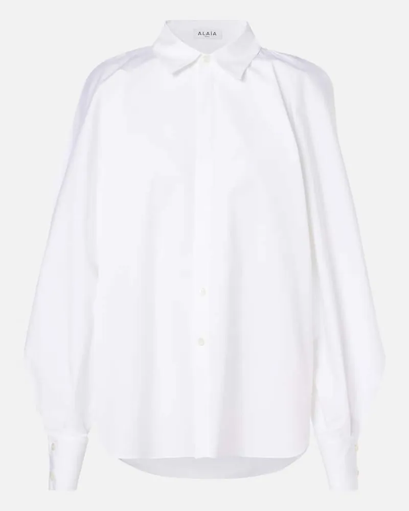Alaïa AlaÃ¯a Camicia in cotone Bianco