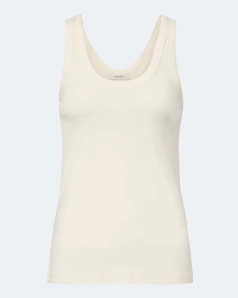 Christophe Lemaire Tank top in cotone Bianco
