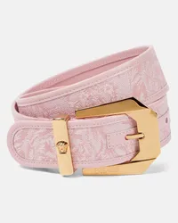 Versace Cintura Barocco Medusa con pelle Rosa