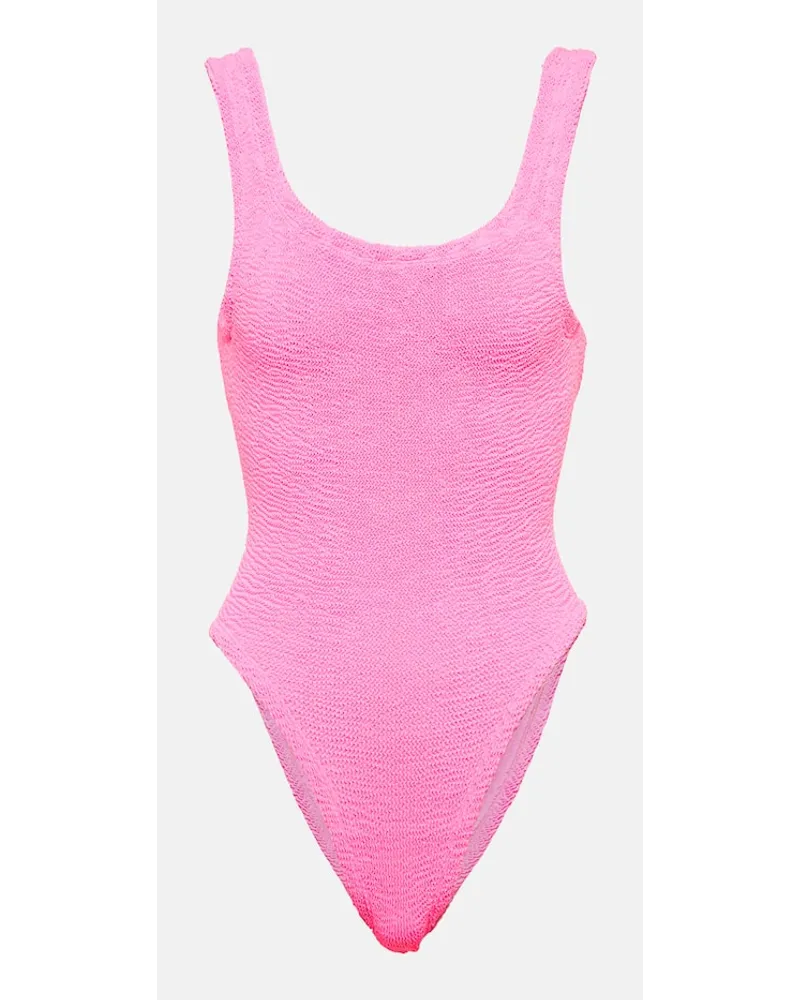 Hunza G Costume intero Square Neck Rosa