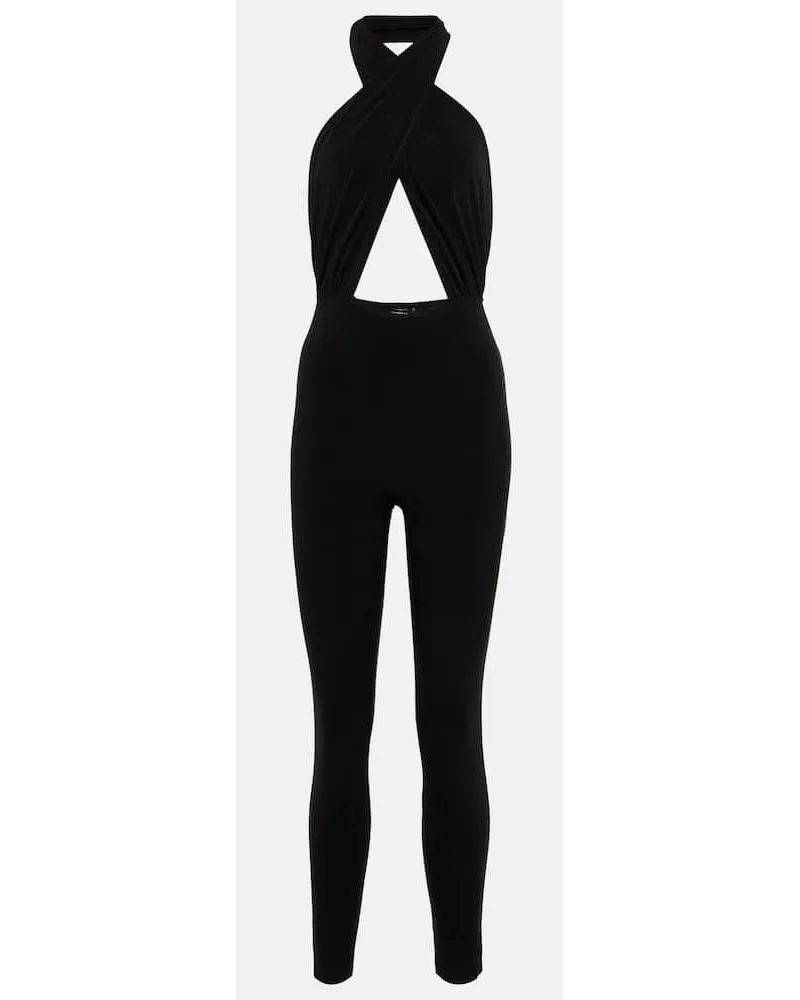 Norma Kamali Jumpsuit in jersey con cut-out Nero