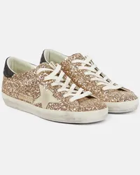 Golden Goose Sneakers Superstar con glitter Oro