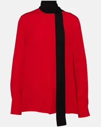 Valentino Garavani Blusa in seta Rosso