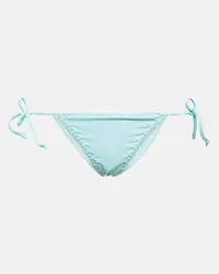 Marysia Slip bikini a vita media con ricamo Blu