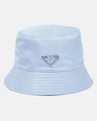 Prada Cappello da pescatore in Re-Nylon Blu