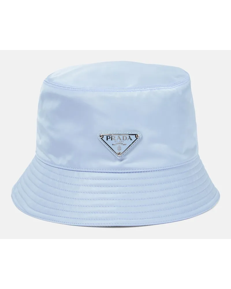 Prada Cappello da pescatore in Re-Nylon Blu