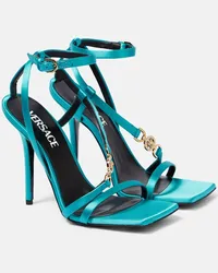 Versace Sandali in raso Turchese