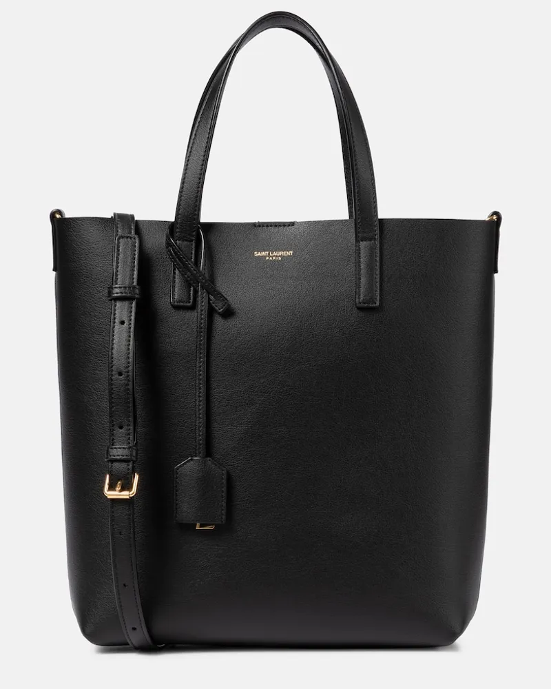 Saint Laurent Borsa Toy Shopping N/S in pelle Nero