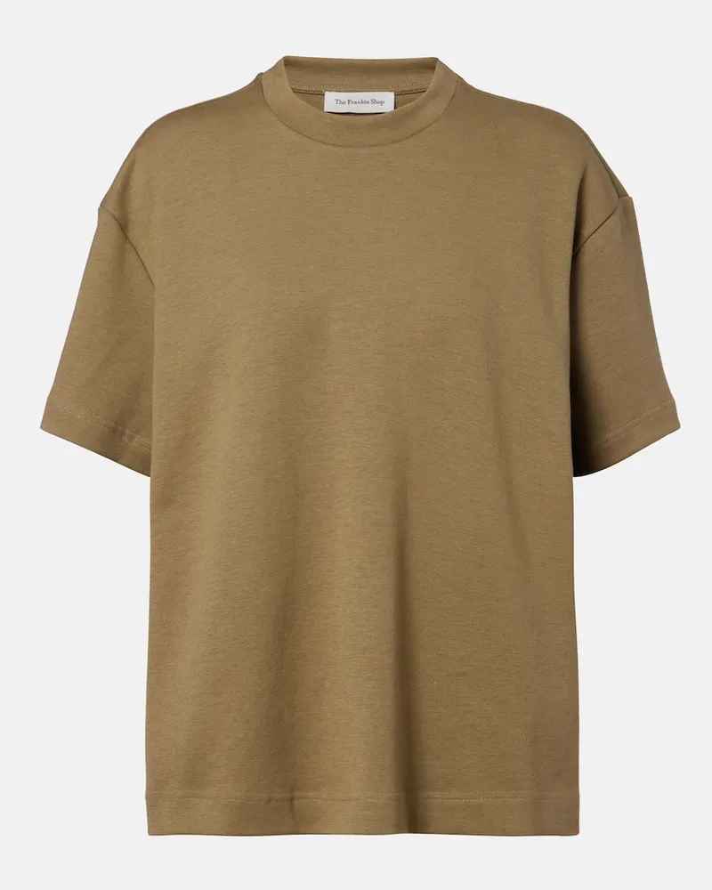FRANKIE Shop T-shirt Scoob in jersey di misto cotone Verde